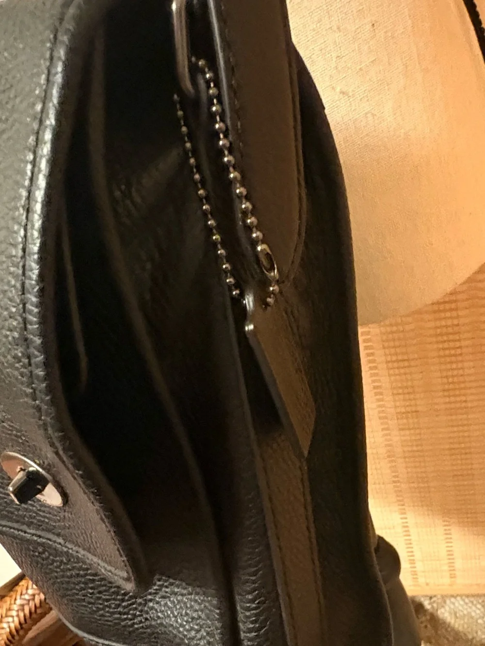 Authentic COACH Crosby Black Pebbled Leather Messenger Bag Briefcase 71222